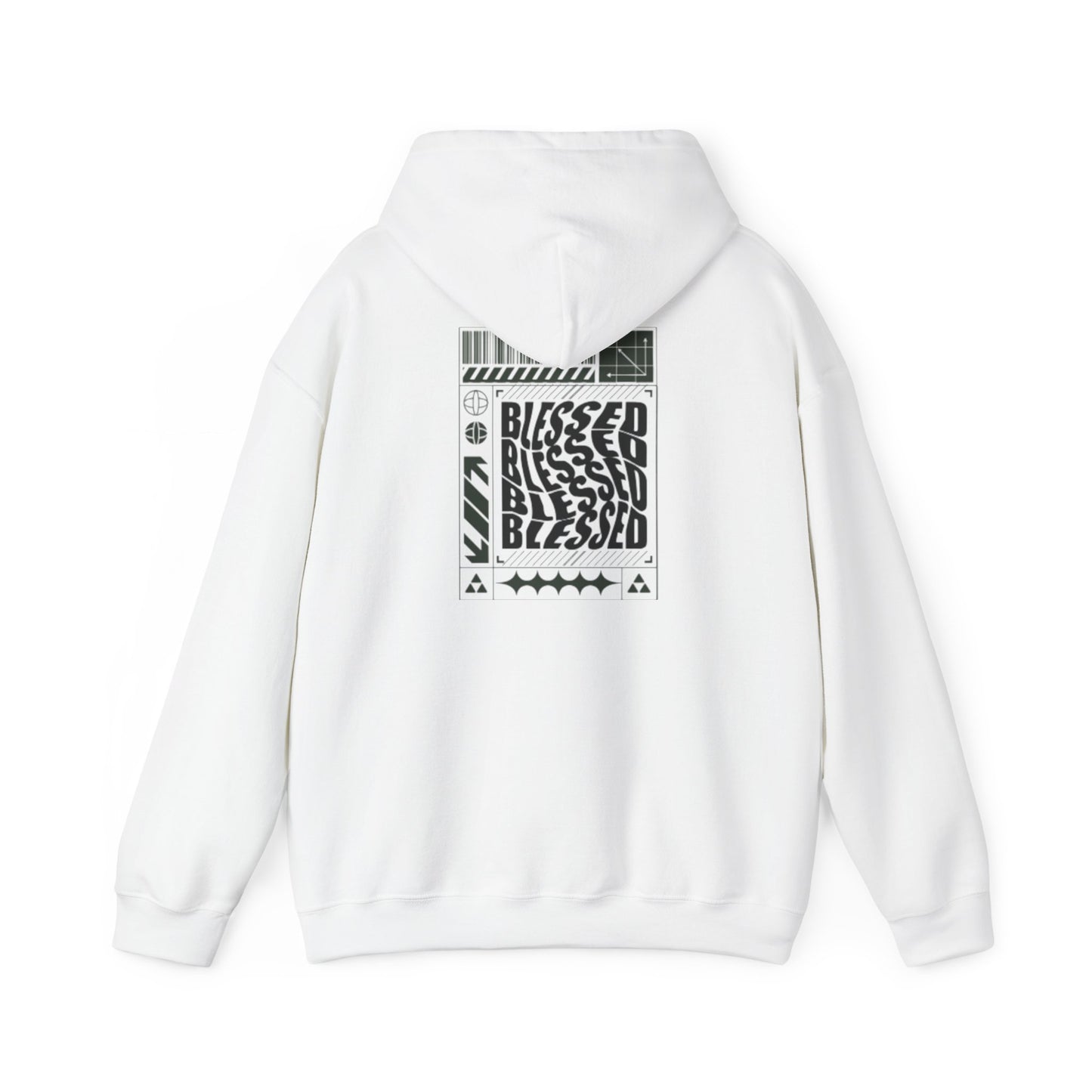 'SANCTED' BLESSED Hoodie Design - Cozy Spiritual Style