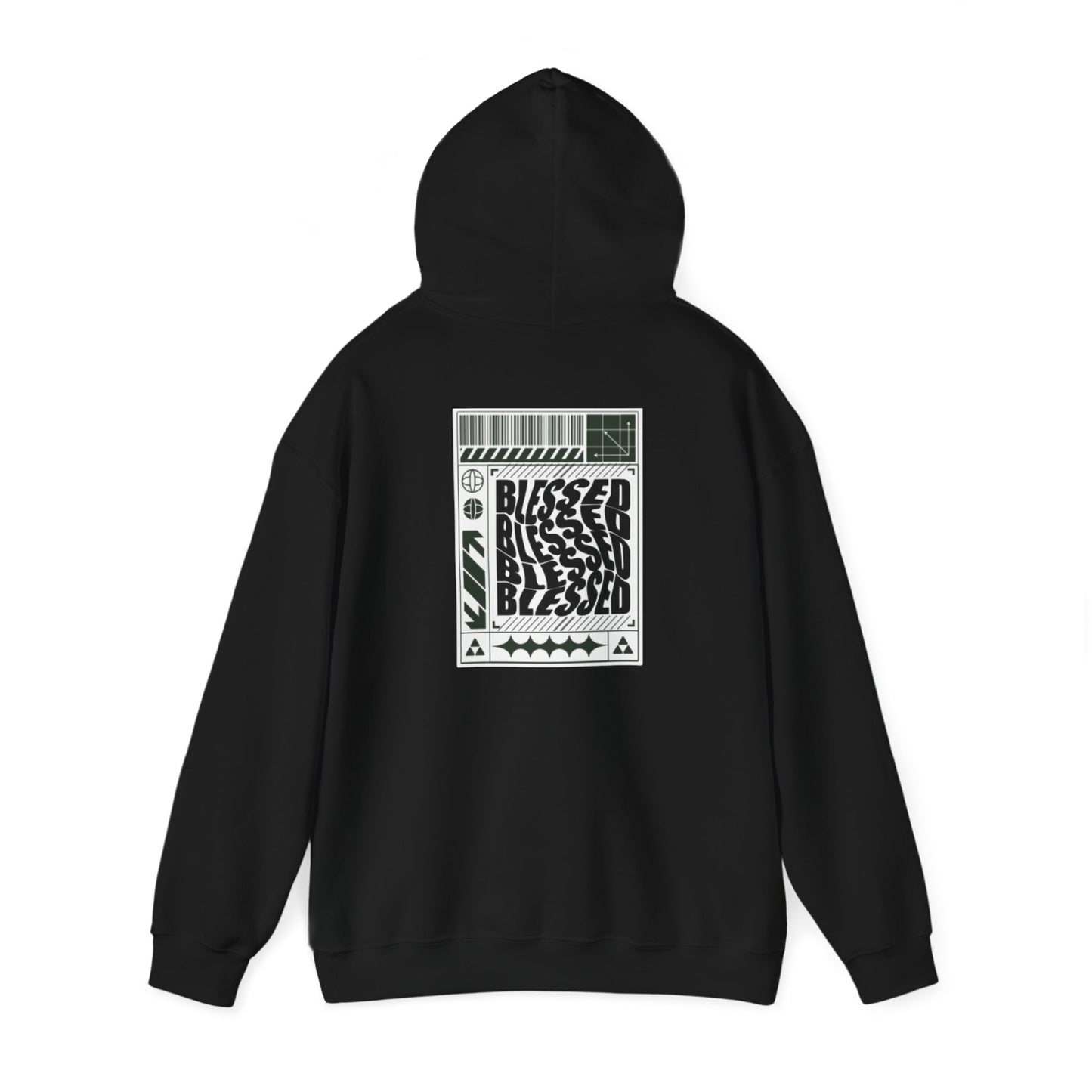 'SANCTED' BLESSED Hoodie Design - Cozy Spiritual Style