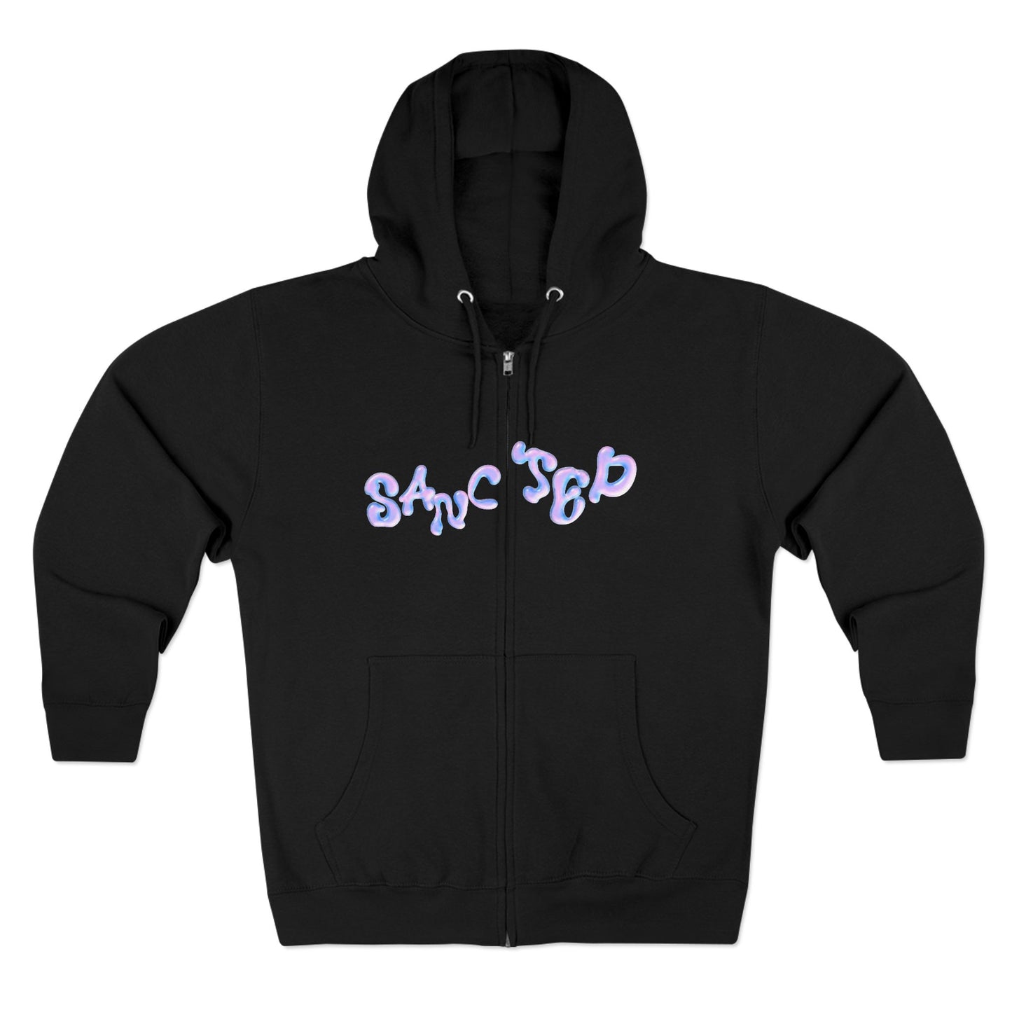 'SANCTED' Zip Hoodie - Unisex Chill Vibes