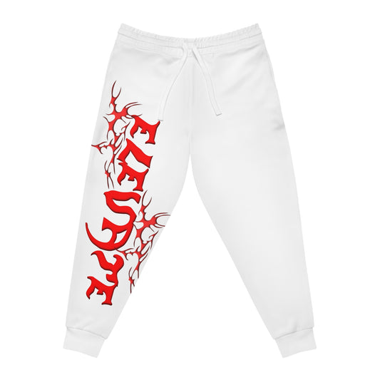 'ELEVATE' Athletic Joggers - Stylish White Sweatpants