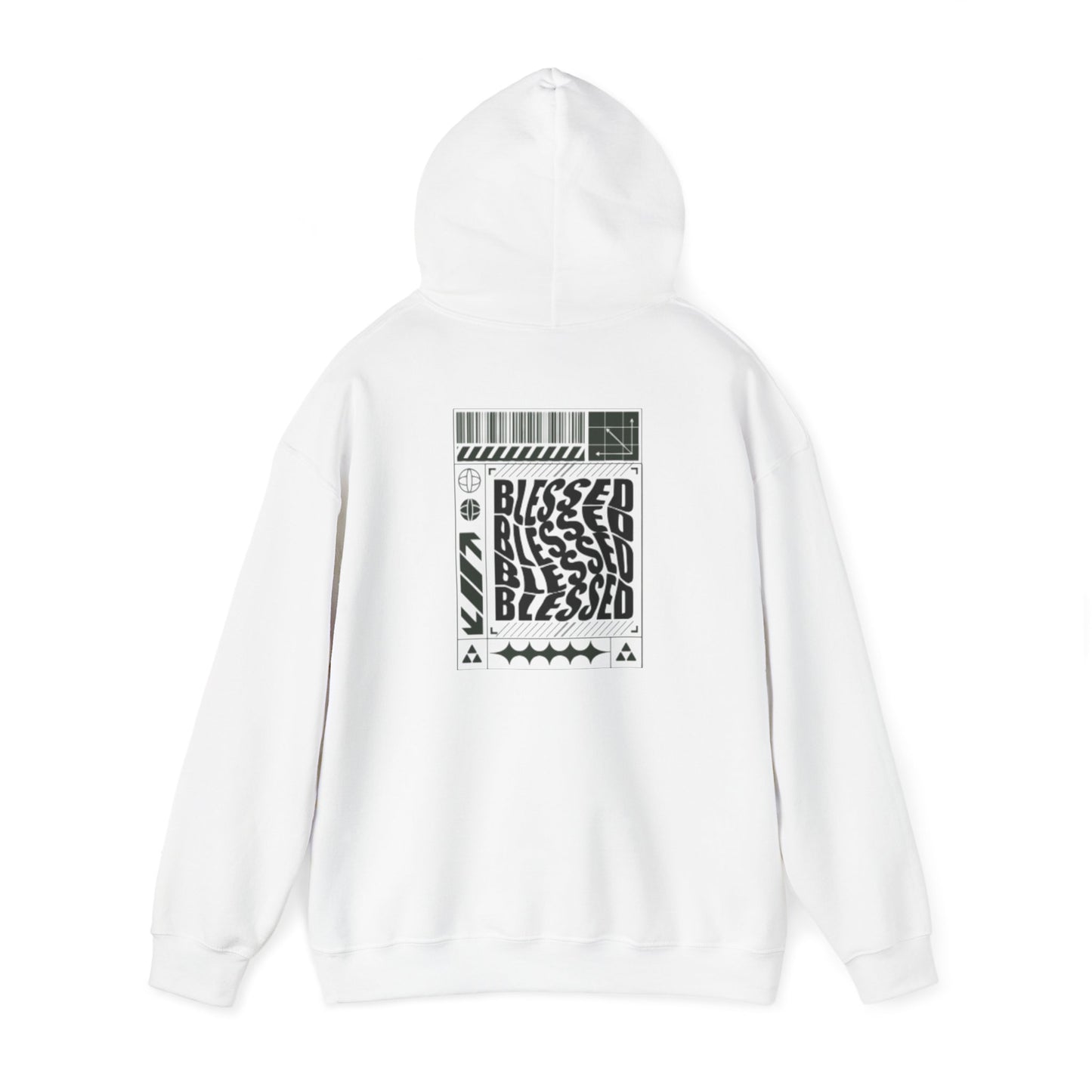 'SANCTED' BLESSED Hoodie Design - Cozy Spiritual Style