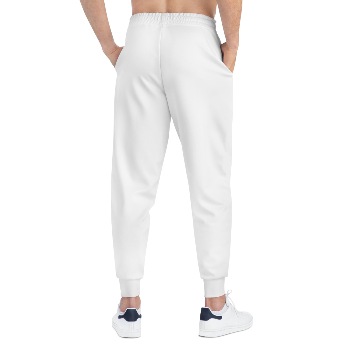 'ELEVATE' Athletic Joggers - Stylish White Sweatpants