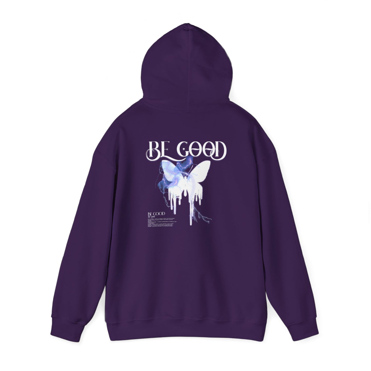 'BE GOOD' Butterfly Hoodie Design - Unisex, Abstract Vibes